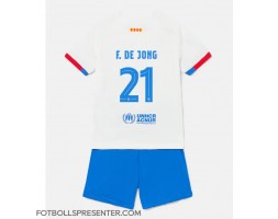 Barcelona Frenkie de Jong #21 Bortatröja Barn 2023-24 Kortärmad (+ korta byxor)